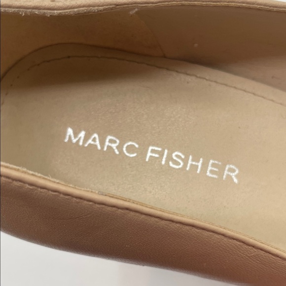 Marc Fisher Caitlin light Tan Block Heel, pointy toe Pumps, size 7 M - Picture 3 of 8